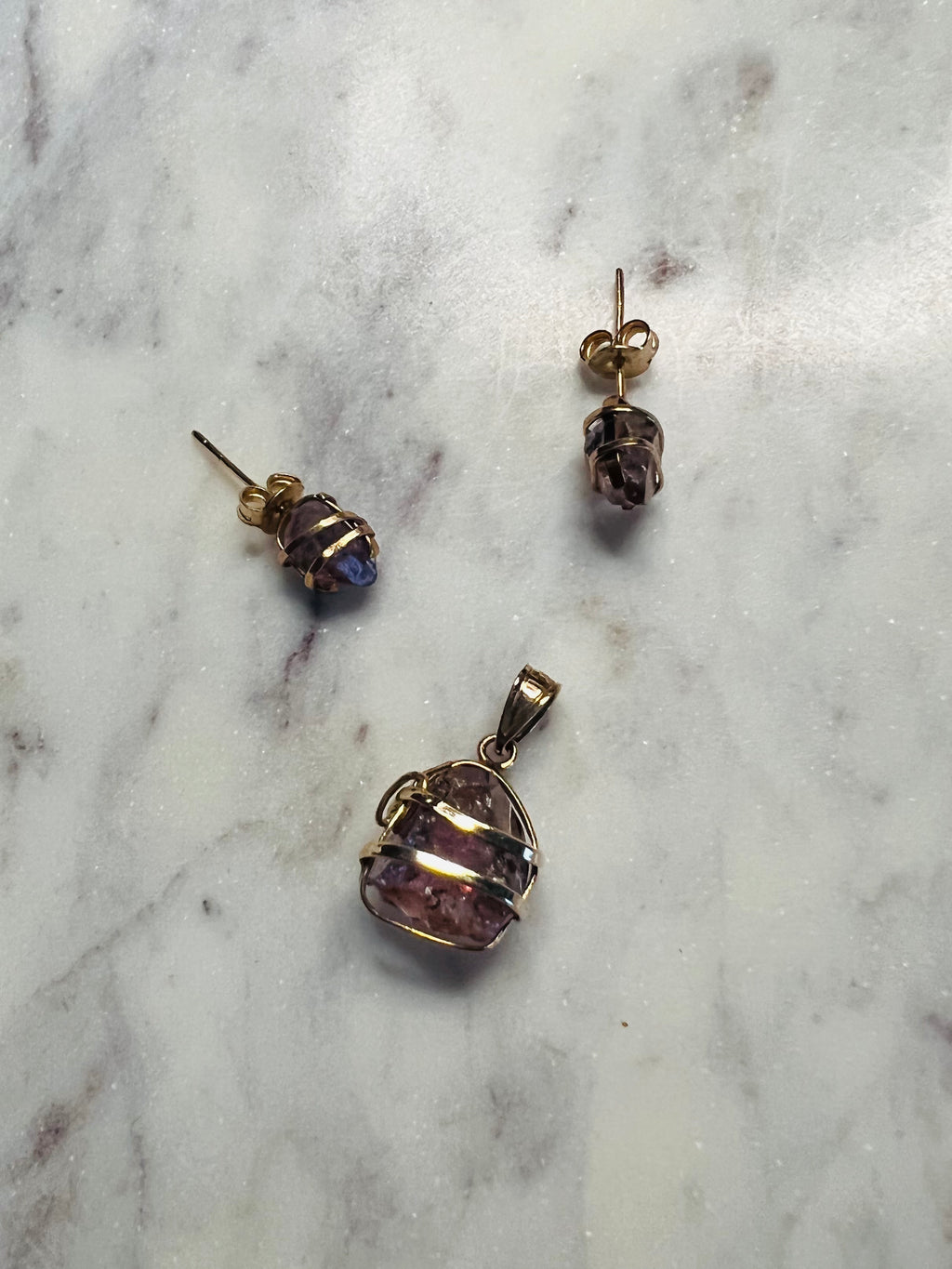 Tears of Dionysus Earring + Pendant Set