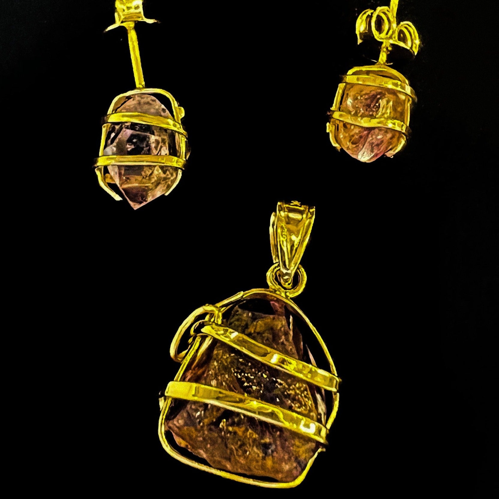 Tears of Dionysus Earring + Pendant Set